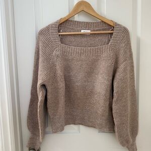 Bluivy Beige Wool Sweater